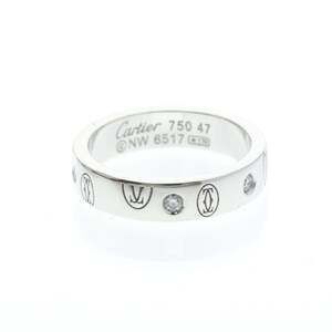 CARTIER 18k Silver Diamond Ring